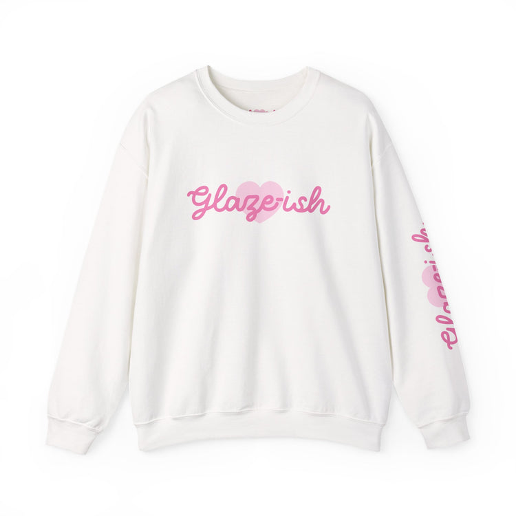 Glaze-ish Logo Sweatshirt | Pink or White