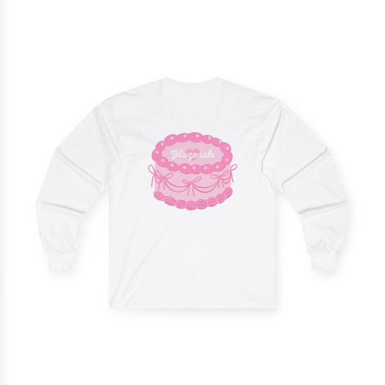 Pink Glaze-ish Cake Long Sleeve Tee — 'Yummy' Cute Bakery