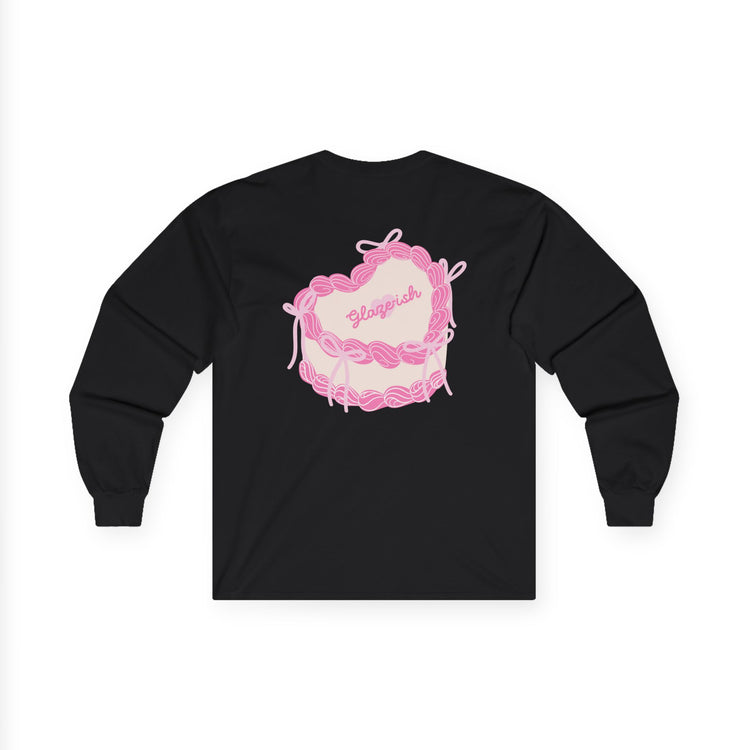 Pink Glaze-ish Cake Long Sleeve Tee — 'Yummy' Cute Bakery