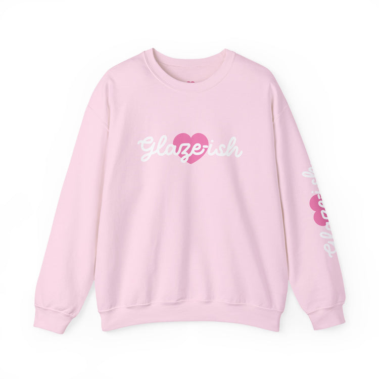 Glaze-ish Logo Sweatshirt | Pink or White
