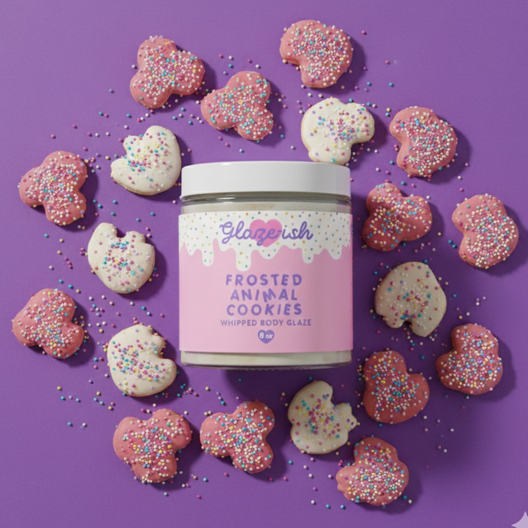 Frosted Animal Cookies- Whipped Body Glaze
