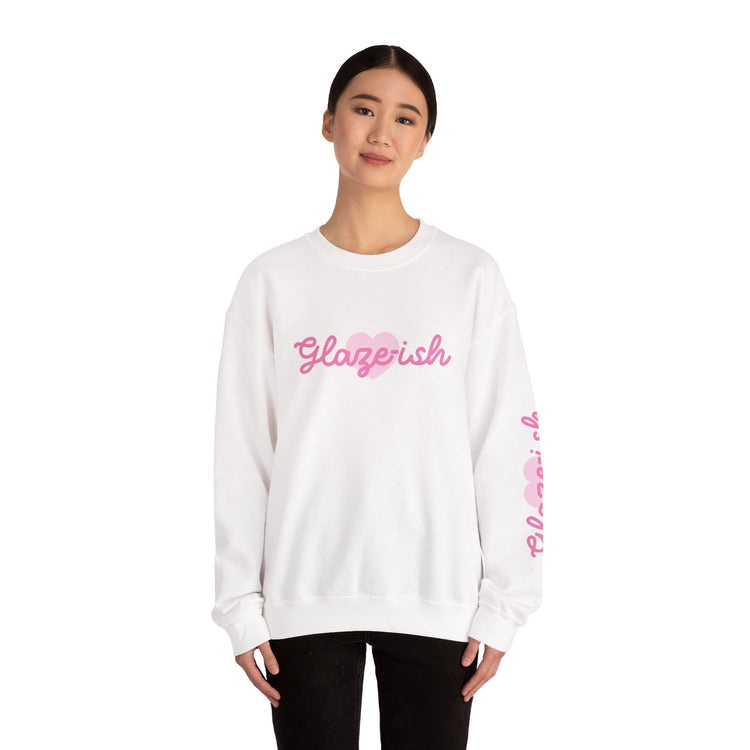 Glaze-ish Logo Sweatshirt | Pink or White
