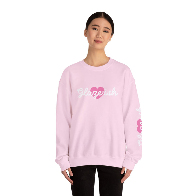 Glaze-ish Logo Sweatshirt | Pink or White