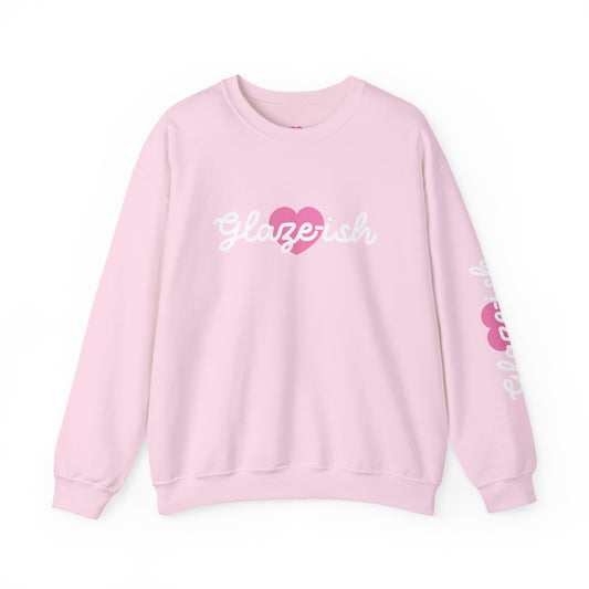 Glaze-ish Logo Sweatshirt | Pink or White