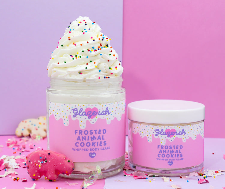 Frosted Animal Cookies- Whipped Body Glaze